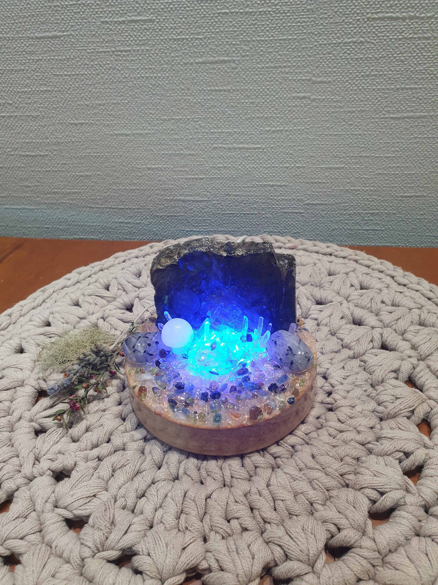 Magical Labradorite Rainbow Lamp