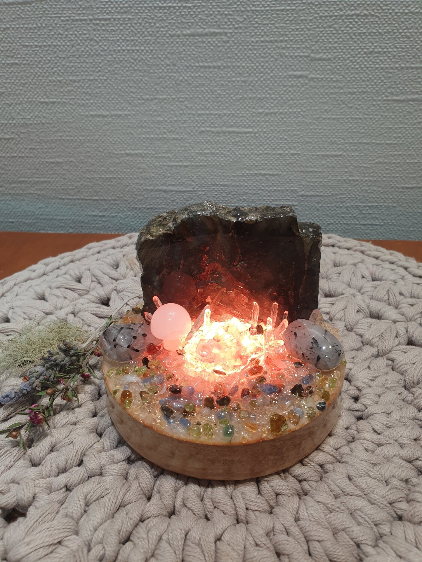 Magical Labradorite Rainbow Lamp