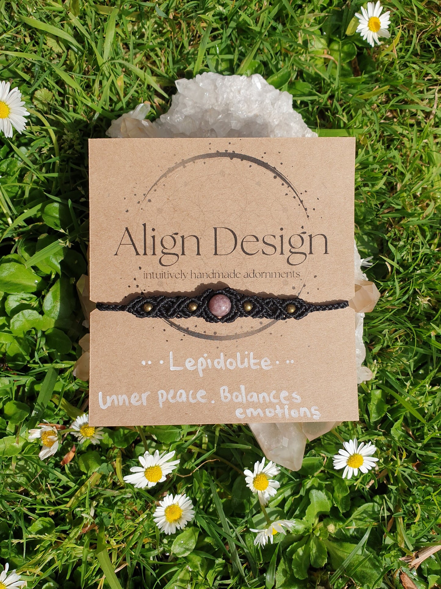 Lepidolite Crystal bracelet/anklet