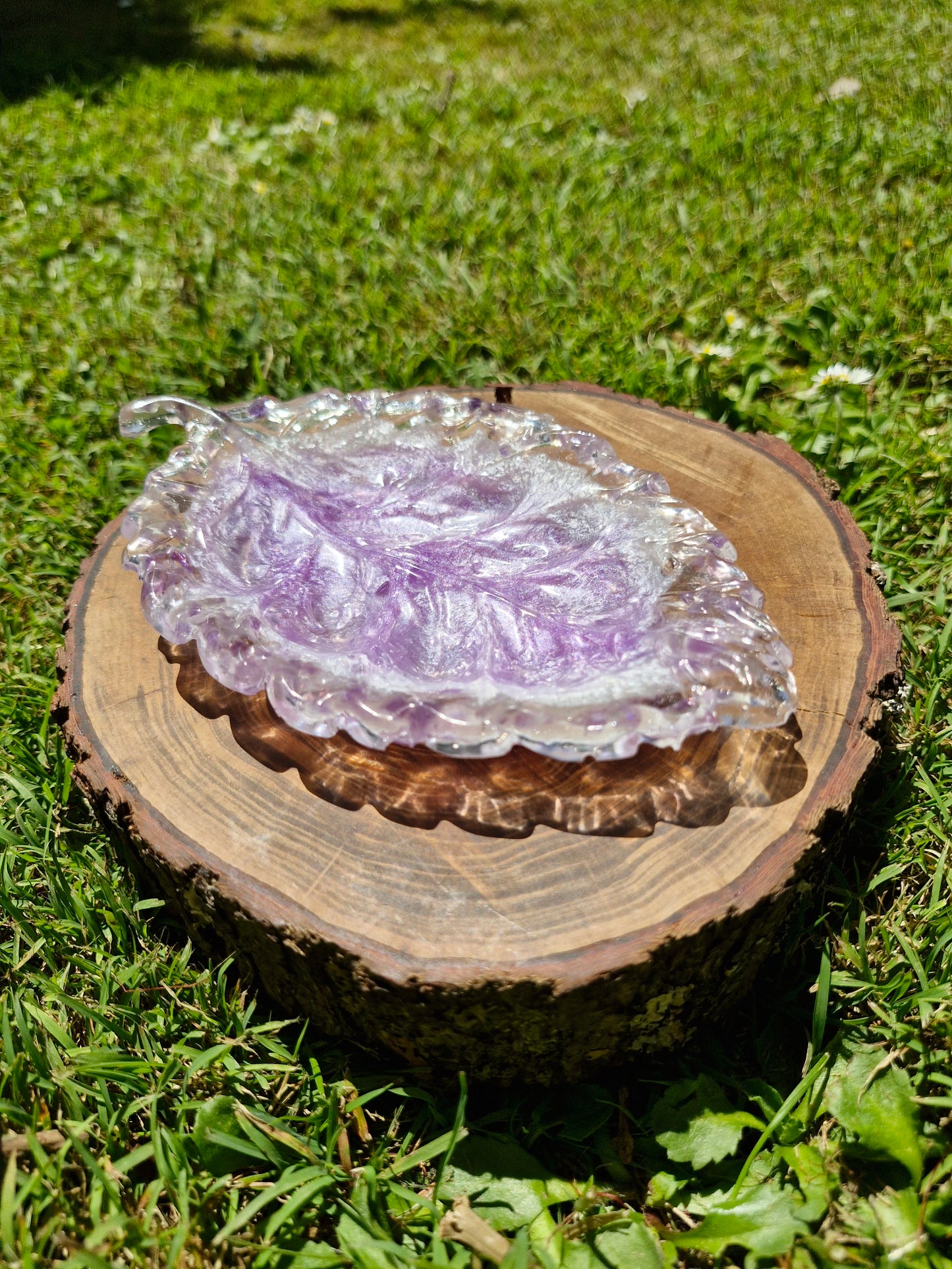 Amethyst Resin Treasure Tray