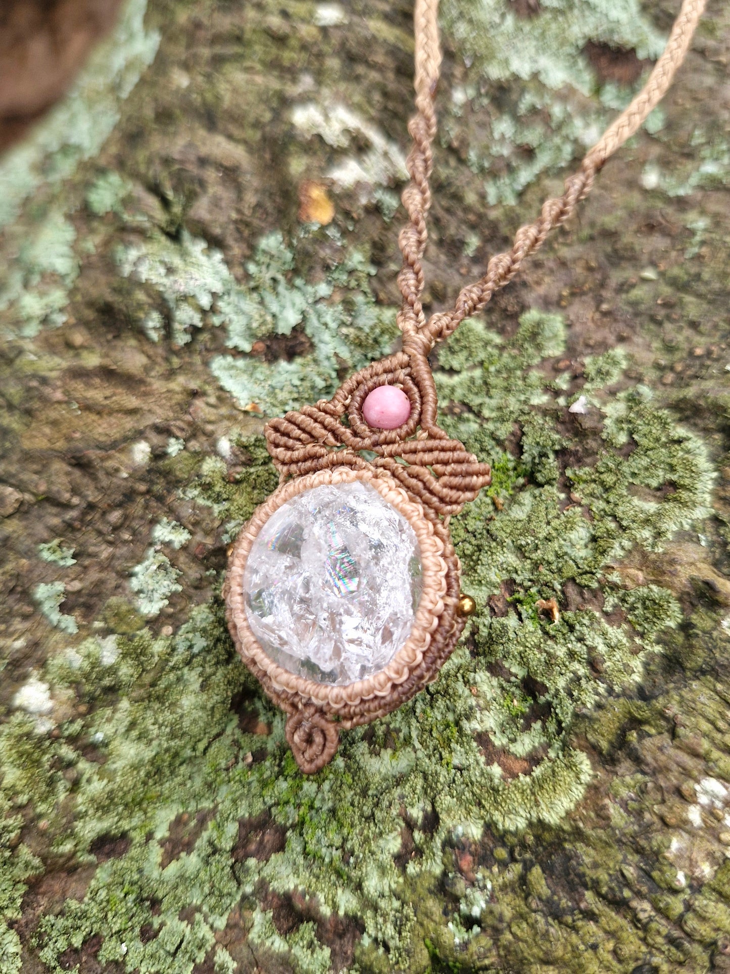 Angelic Rainbow Light Crackle Quartz