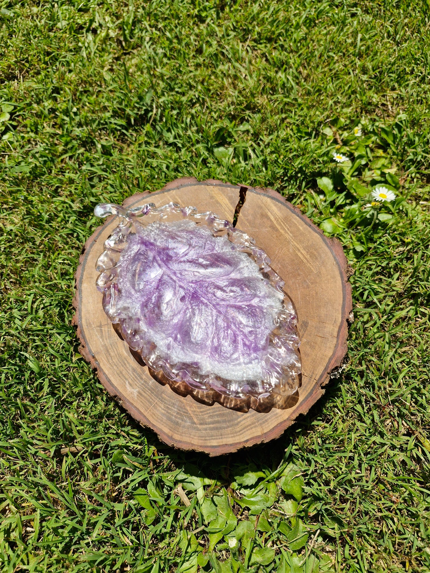Amethyst Resin Treasure Tray