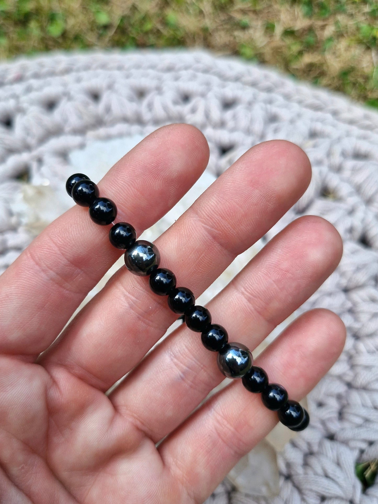 Onyx and Hematite bracelet