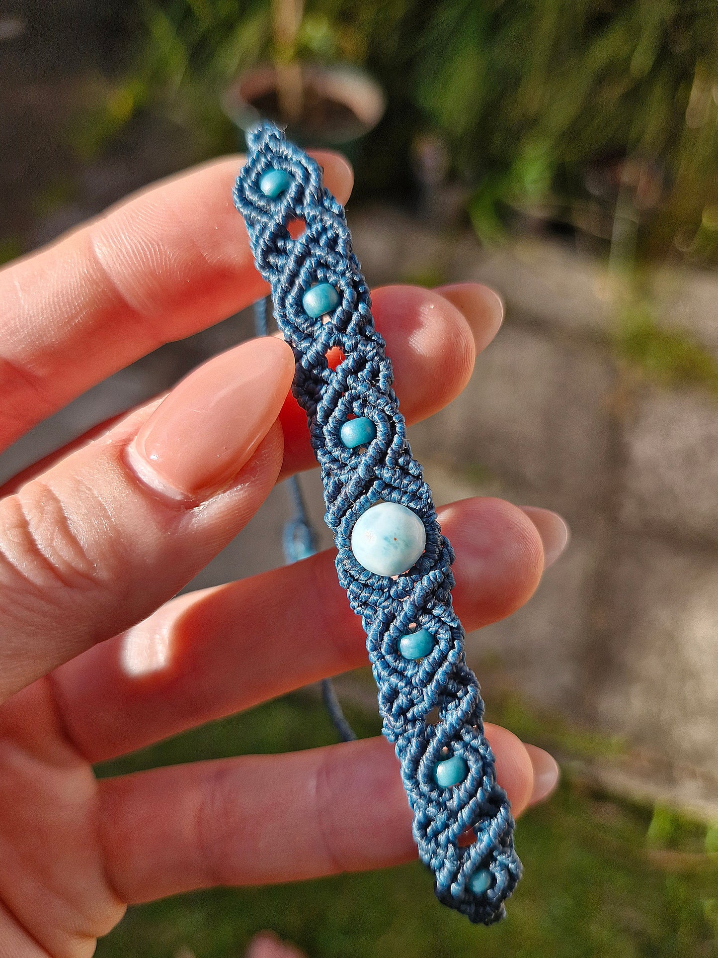 Larimar - Tranquility - Crystal bracelet, anklet