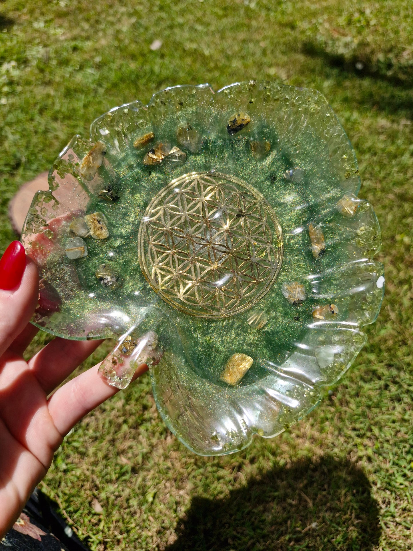 Flower of Life Treasure Tray