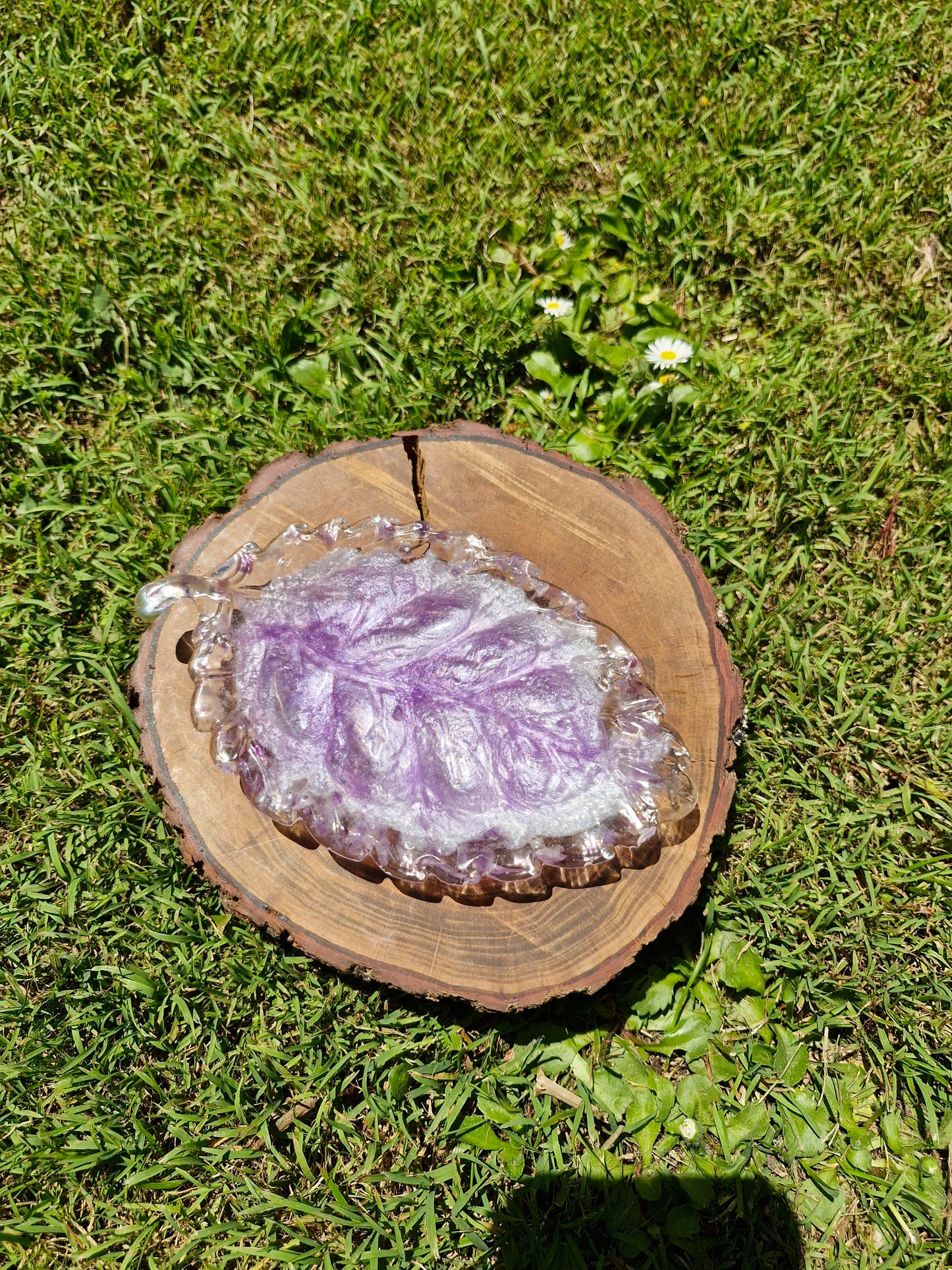 Amethyst Resin Treasure Tray