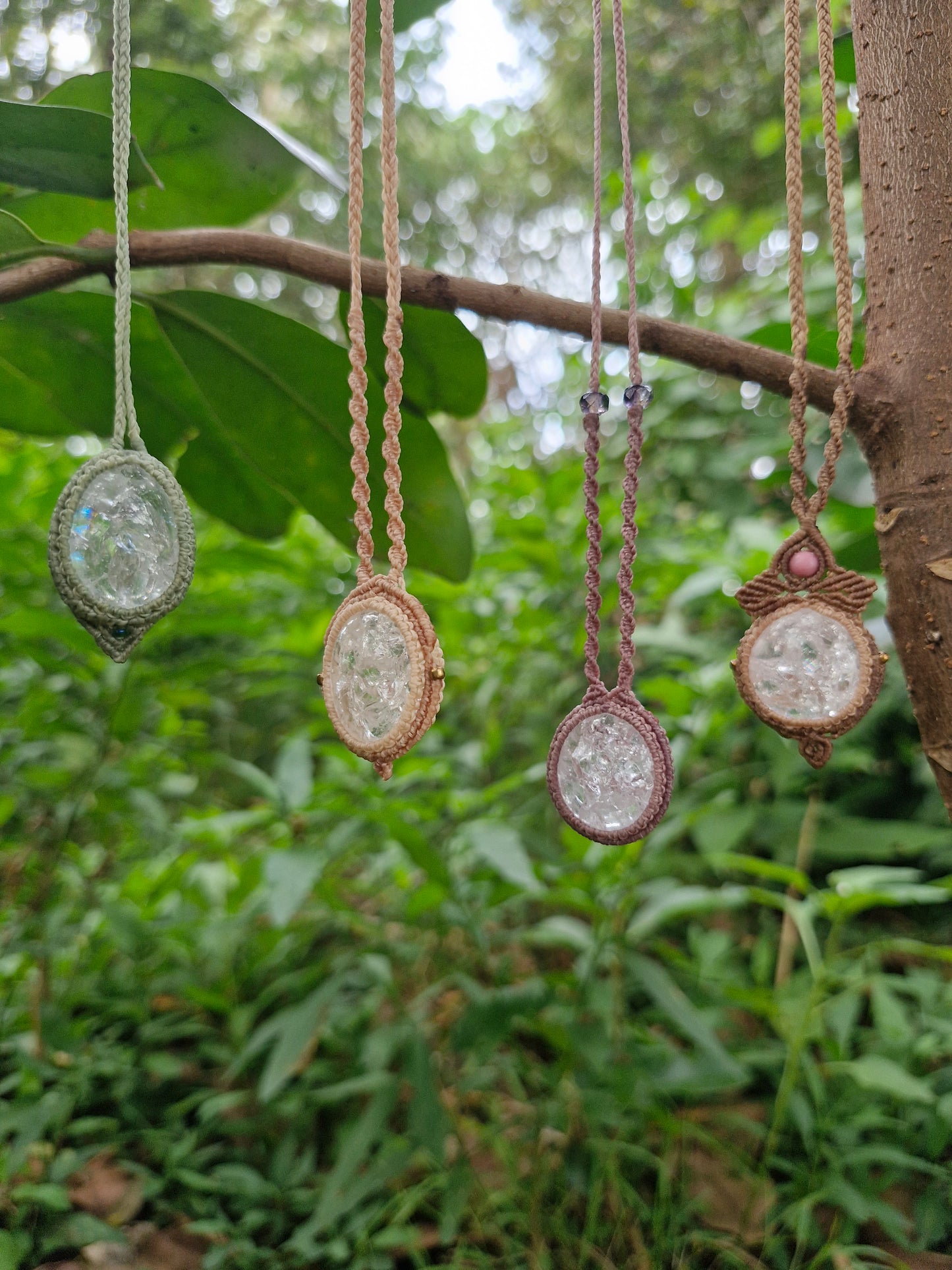 Angelic Rainbow Light Crackle Quartz