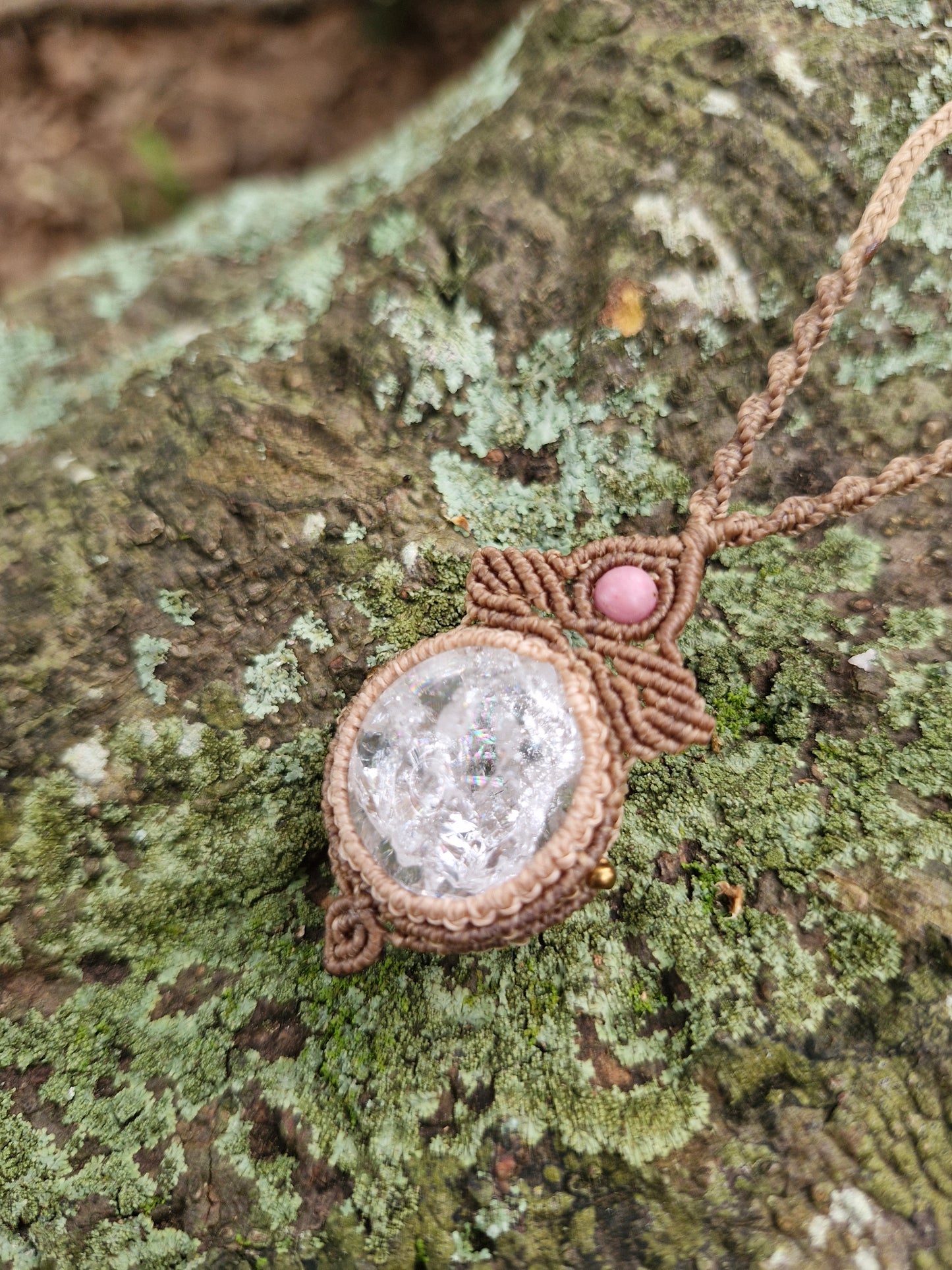 Angelic Rainbow Light Crackle Quartz