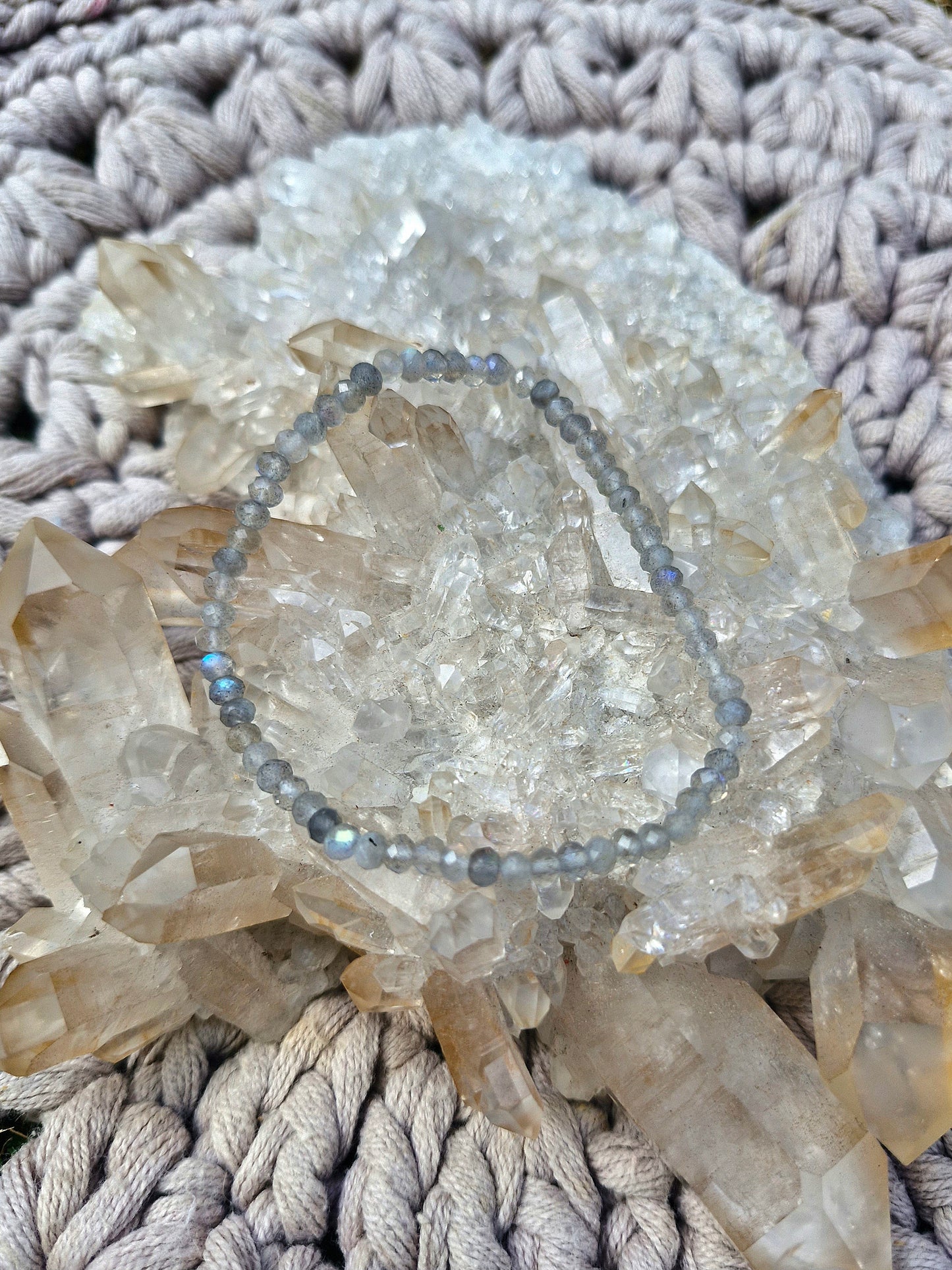 Labradorite 3mm bracelet