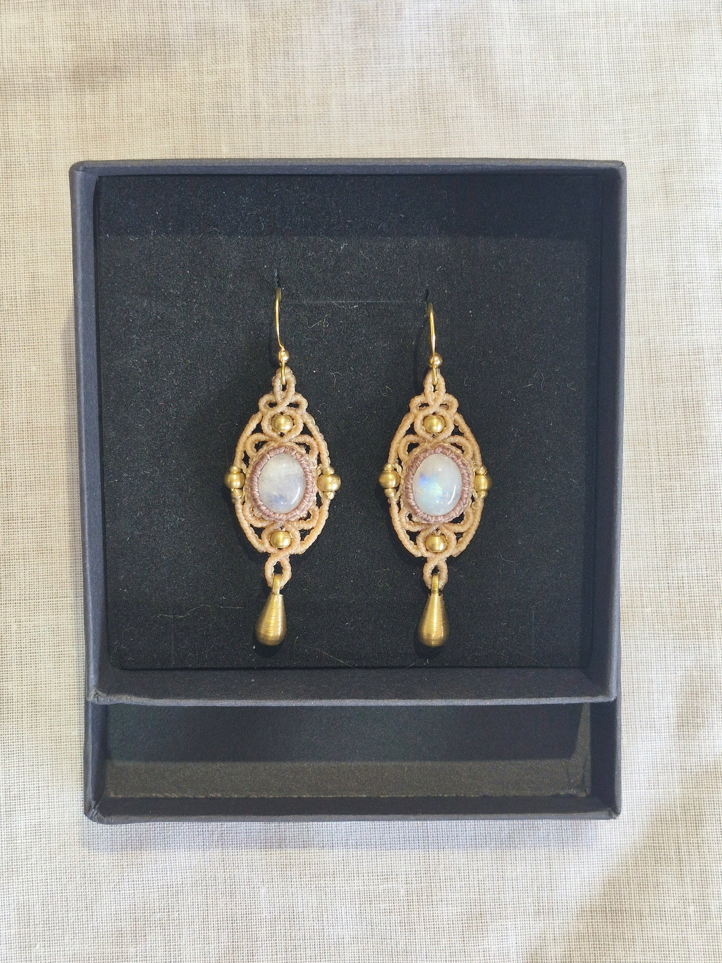 Ethereal Moonstone Earrings