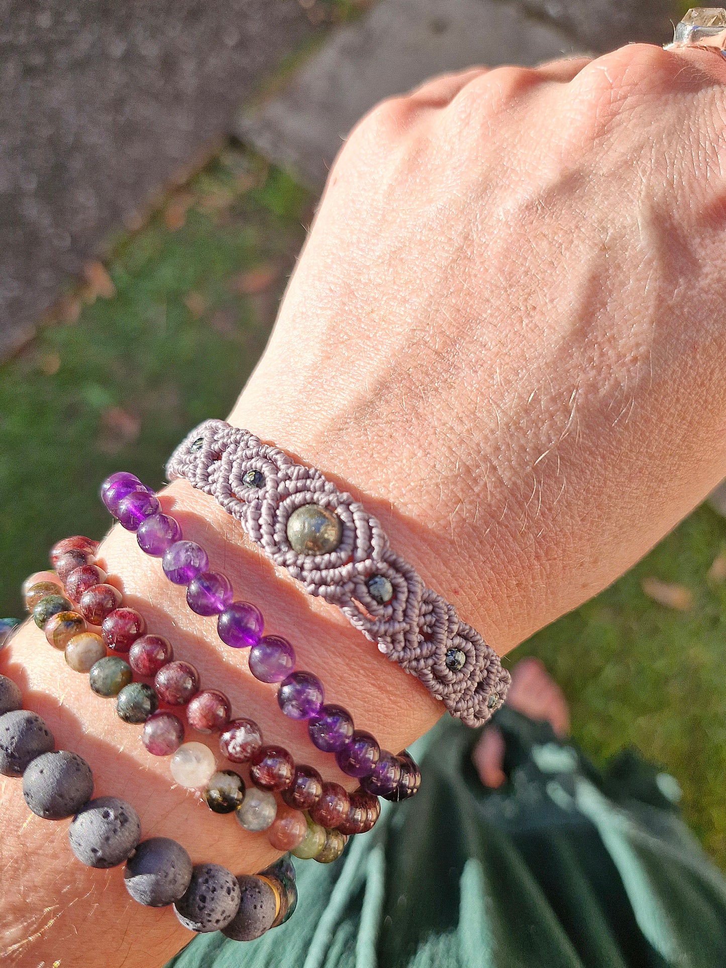 Pyrite Abundance- Crystal bracelet/anklet