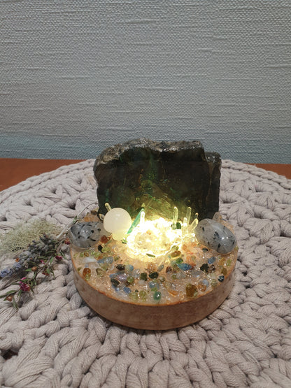 Magical Labradorite Rainbow Lamp