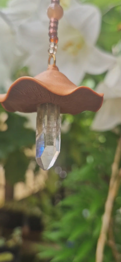 Suncatcher ~ Magical Quartz Mushroom