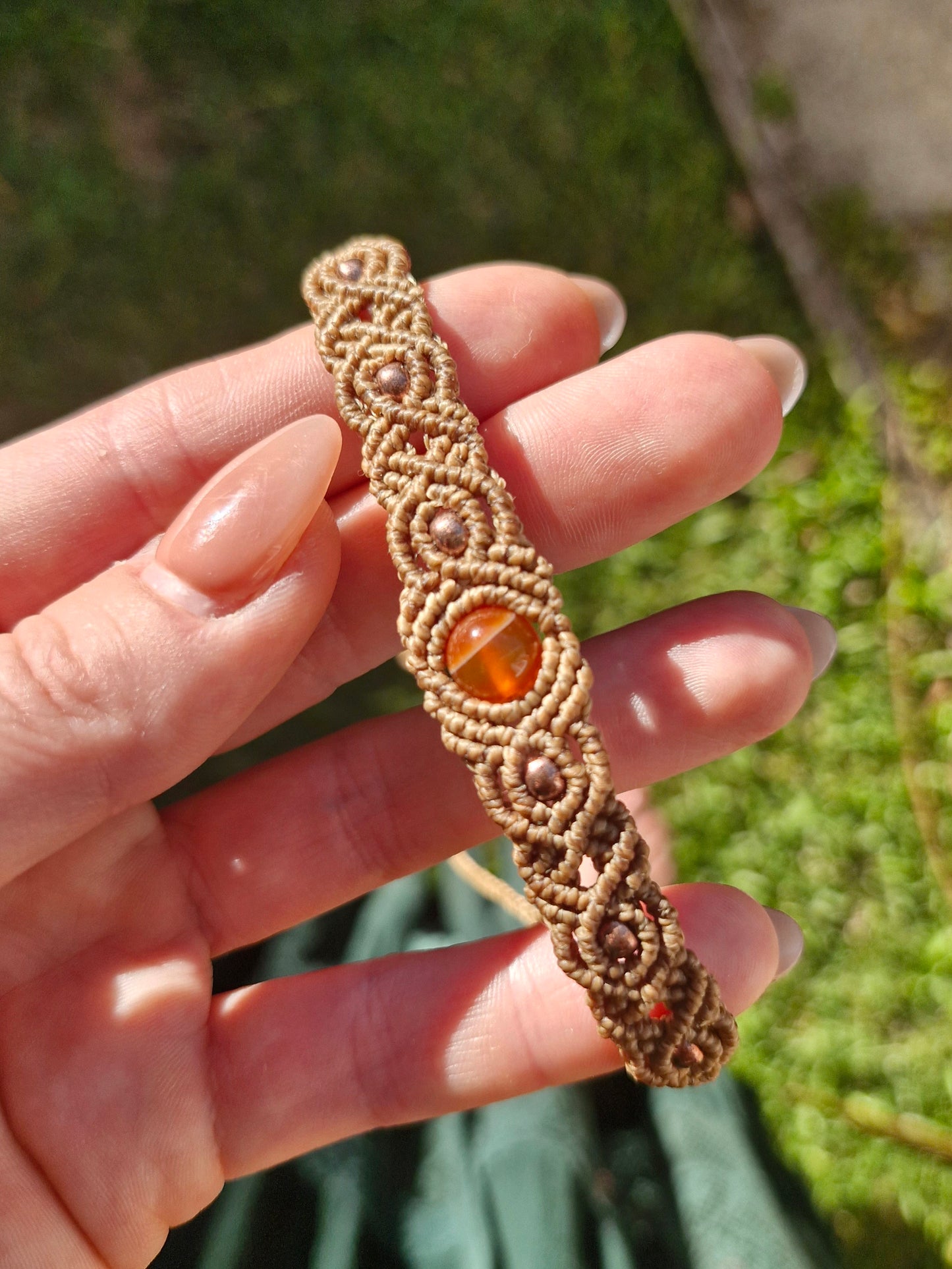 Carnelian - Vitality - Crystal bracelet/anklet