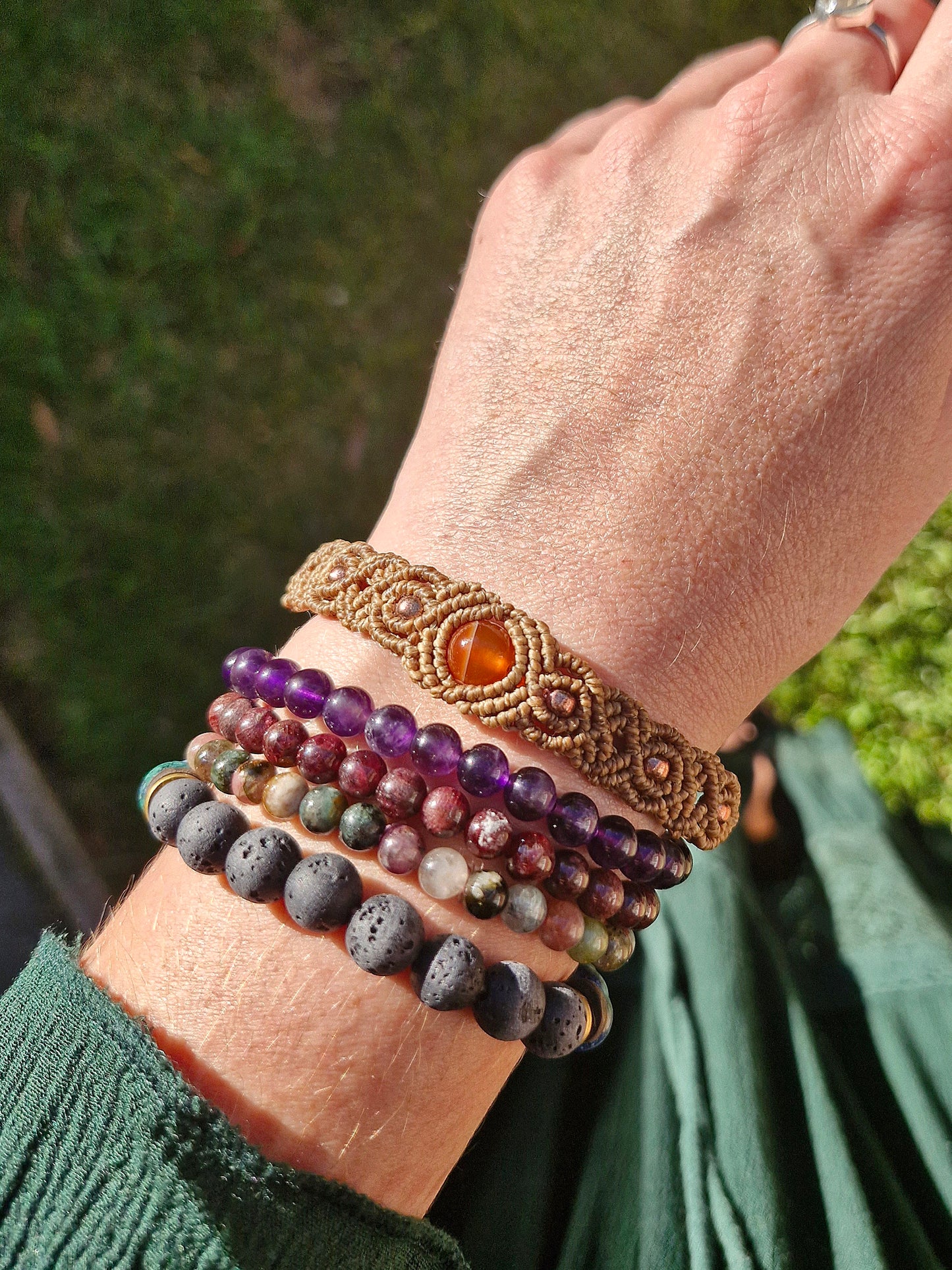 Carnelian - Vitality - Crystal bracelet/anklet