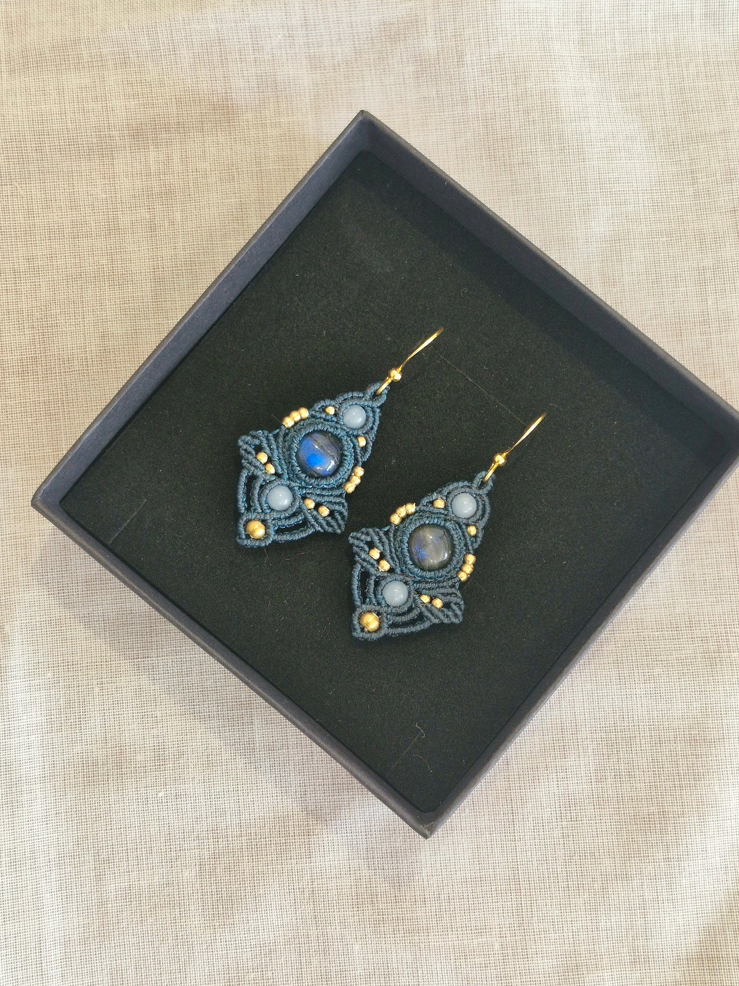 Angelic Labradorite Earrings (green)