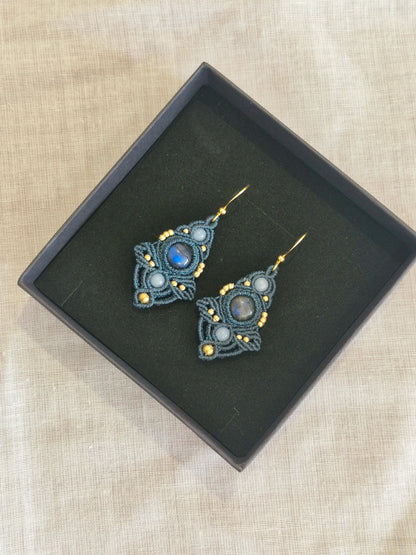 Angelic Labradorite Earrings (green)