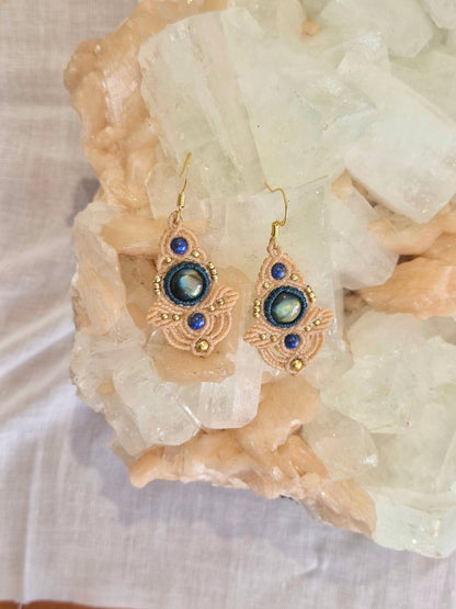 Angelic Labradorite Earrings (cream)