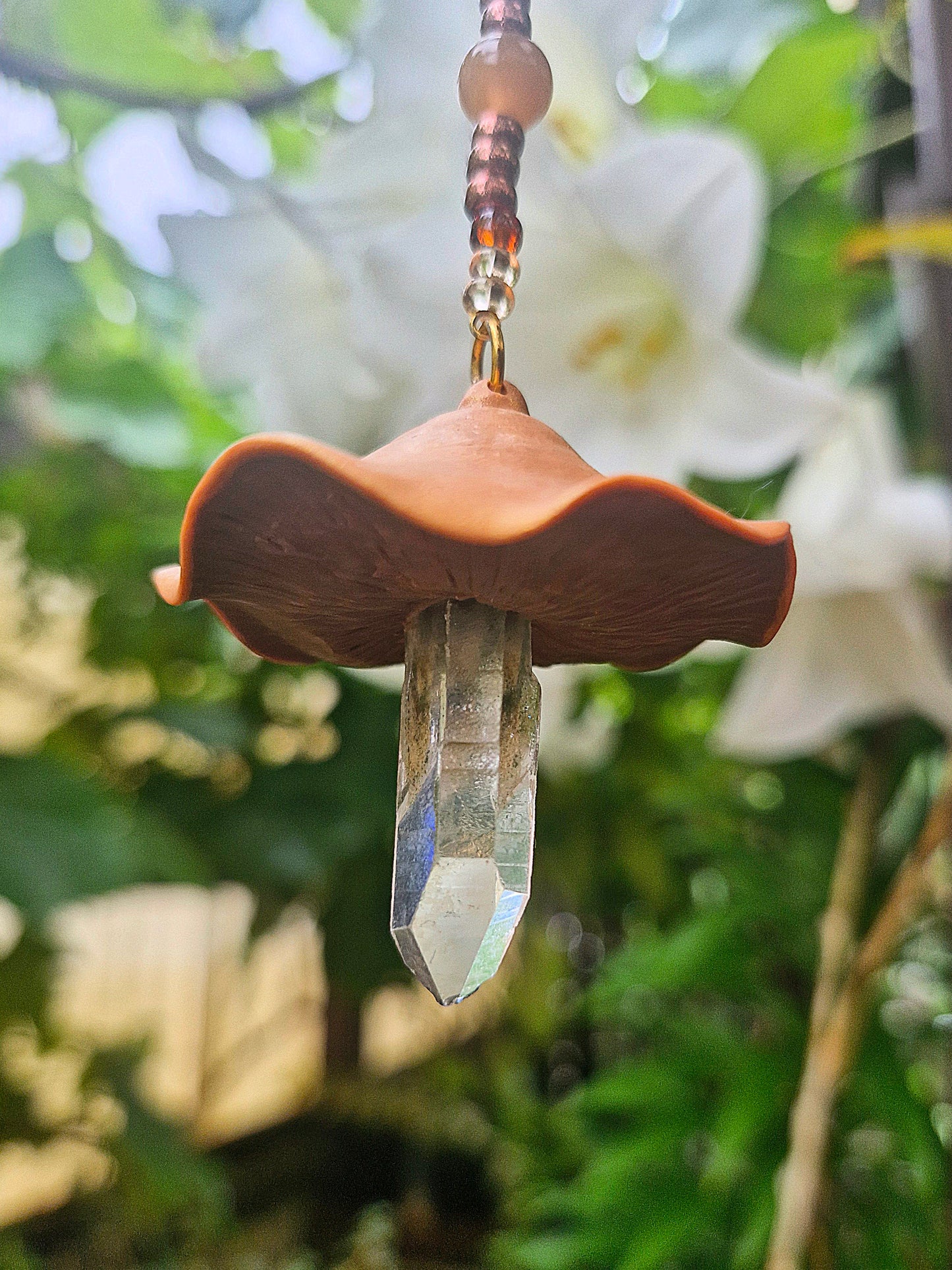Suncatcher ~ Magical Quartz Mushroom