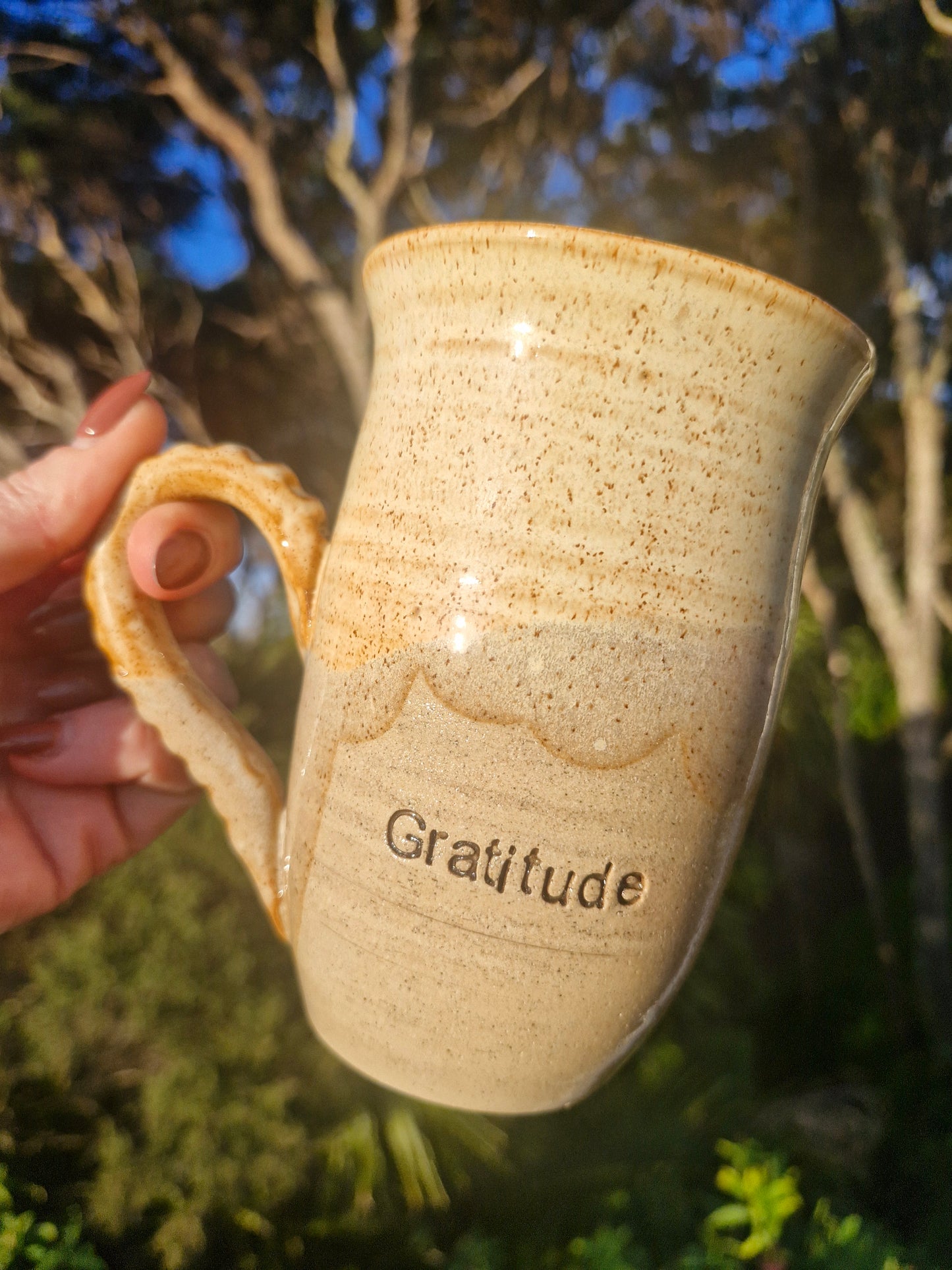 "Gratitude" cup