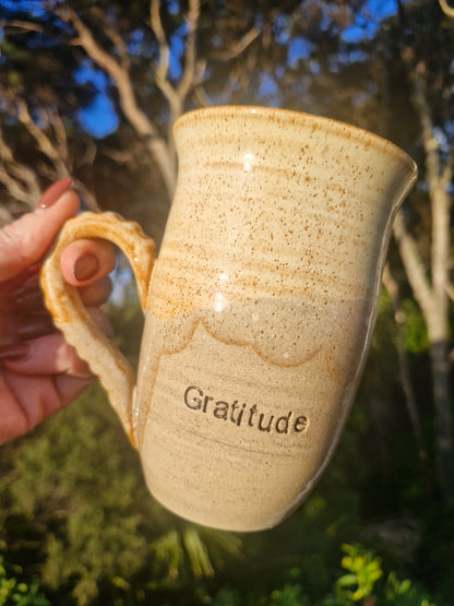 "Gratitude" cup